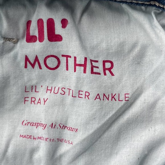 Mother Jeans Lil Hustler Ankle Fray Grasping At Straws Womens 28 - Picture 14 of 14